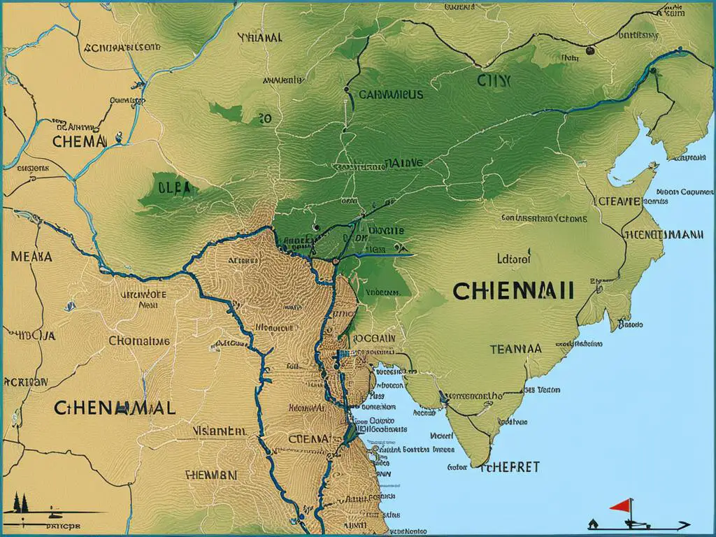Where is Chennai in India Map